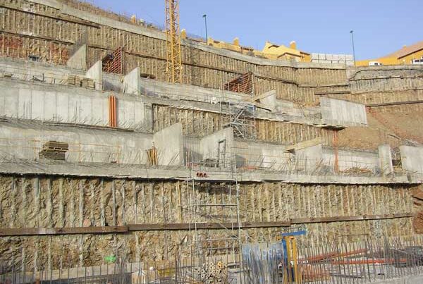 Muro de micropilotes anclado en Torreblanca de Fuengirola - Málaga